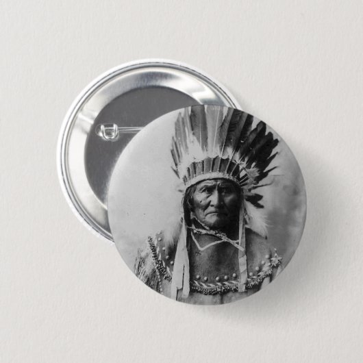 Badge Rond 5 Cm Geronimo (Devant & derrière)