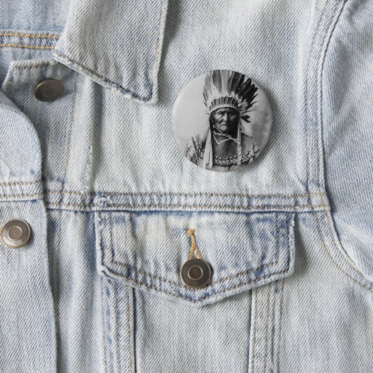 Badge Rond 5 Cm Geronimo (En situation)