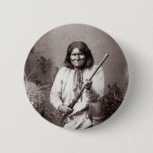 Badge Rond 5 Cm Geronimo - cru (Devant)