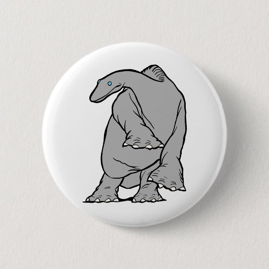Badge Rond 5 Cm Gertie l'engin Dinosaur ! (Devant)