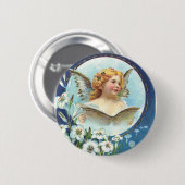 Badge Rond 5 Cm Gesegnete Ostern, Bienheureuse Pâques (Devant & derrière)