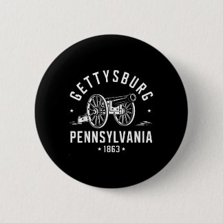 Badge Rond 5 Cm Gettysburg Pennsylvanie 1863 Guerre civile sur le