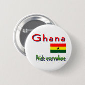 Badge Rond 5 Cm Ghana (Devant & derrière)