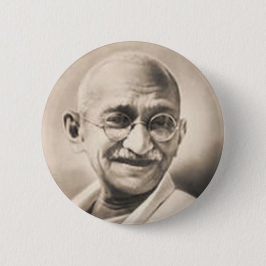 Badge Rond 5 Cm Ghandi (Devant)