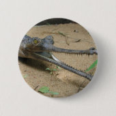 Badge Rond 5 Cm Gharial (Devant)