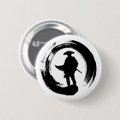 BADGE ROND 5 CM GHOST DE TSUSHIMA NINJA POSE LOGO (Devant & derrière)
