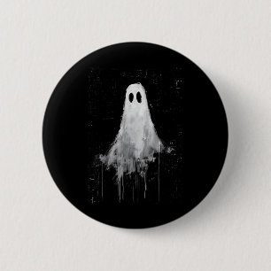 Badge Rond 5 Cm Ghost Horror Spirit Éffrayant Effrayant Halloween