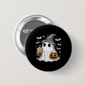 Badge Rond 5 Cm Ghost Milktea Ghost Boire Bubble Tea (Devant & derrière)