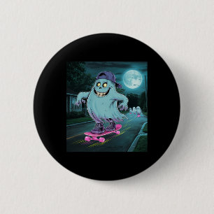 Badge Rond 5 Cm Ghost Summerween en attente d'Halloween