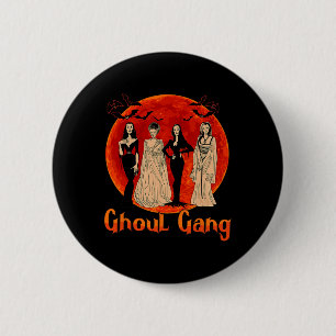 Badge Rond 5 Cm Ghoul Gang Horreur Goth Queens Halloween Mariée Am