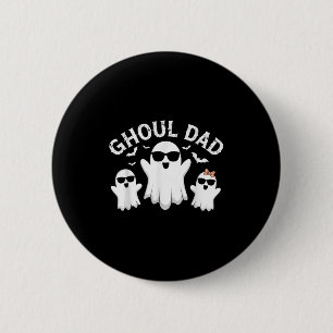 Badge Rond 5 Cm Ghoul Papa Vintage papa Ghost Drôle Halloween drôl