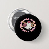 Badge Rond 5 Cm Ghouls veut juste s'amuser (Hallowee de style occi (Devant & derrière)