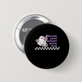 Badge Rond 5 Cm Ghouls veut juste s'amuser - Sloth dans un costume (Devant & derrière)