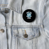 Badge Rond 5 Cm Ghouls veut juste s'amuser Sloth Halloween (En situation)