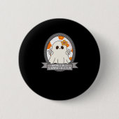 Badge Rond 5 Cm Ghouls veut juste s'amuser Sloth Halloween (Devant)