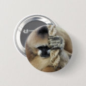 BADGE ROND 5 CM GIBBON (Devant & derrière)