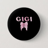 Badge Rond 5 Cm Gigi Birthday Girl Matching Coquette Nk Bow (Devant)