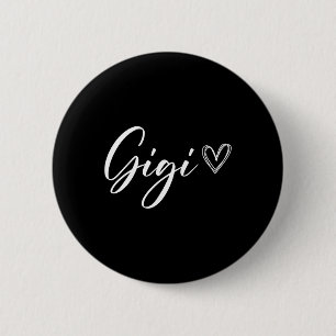 Badge Rond 5 Cm Gigi pour grand-mère Faire-part mères