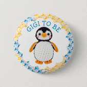Badge Rond 5 Cm Gigi to Be | Boy's Baby Shower (Devant)