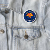Badge Rond 5 Cm Gilbert Arizona (En situation)