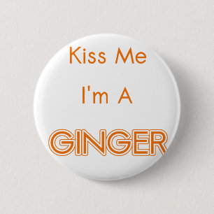 BADGE ROND 5 CM GINGEMBRE
