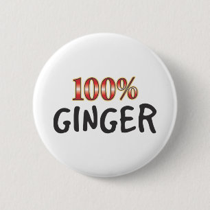 Badge Rond 5 Cm Gingembre 100 pour cent