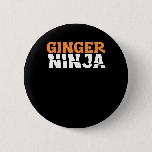Badge Rond 5 Cm Ginger Ninja Redheads Red Hair Redhead Freckles Gi (Devant)