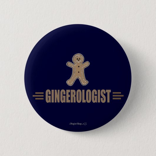 Badge Rond 5 Cm Gingerbread amusant (Devant)