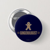 Badge Rond 5 Cm Gingerbread amusant (Devant & derrière)