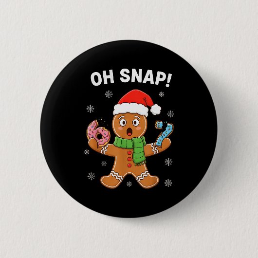 Badge Rond 5 Cm Gingerbread Six Seven 67 Bruh 6 7 Christmas Girl B (Devant)