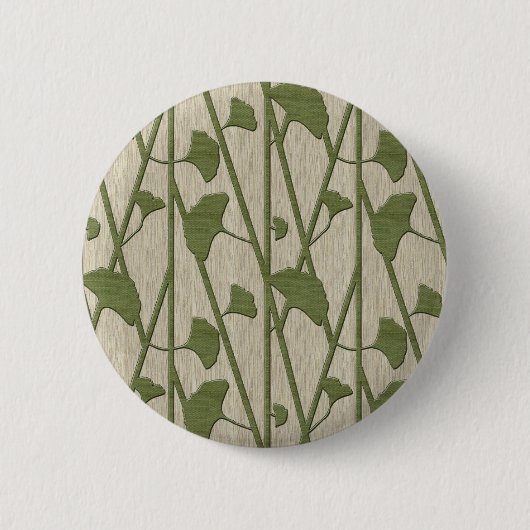 Badge Rond 5 Cm ginkgo biloba (Devant)