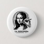 Badge Rond 5 Cm Gioconda (Devant)