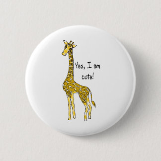 Badge Rond 5 Cm girafe