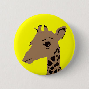 Badge Rond 5 Cm girafe
