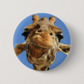 Badge Rond 5 Cm Girafe (Devant)