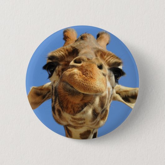 Badge Rond 5 Cm Girafe (Devant)