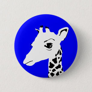 Badge Rond 5 Cm girafe