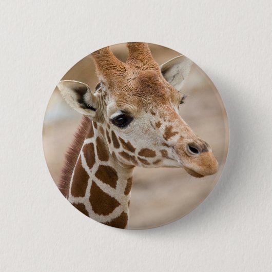 Badge Rond 5 Cm girafe (Devant)