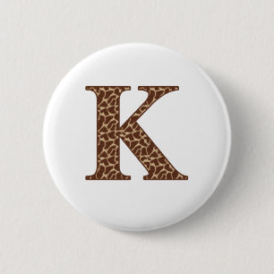 Badge Rond 5 Cm Girafe K
