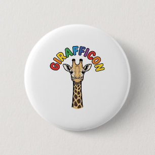 Badge Rond 5 Cm Girafe Vintage Icône Conception de Chemise de Mign