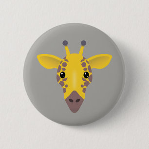 Badge Rond 5 Cm Giraffe