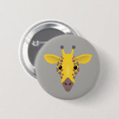 Badge Rond 5 Cm Giraffe (Devant & derrière)
