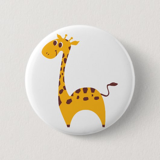 Badge Rond 5 Cm Giraffe (Devant)