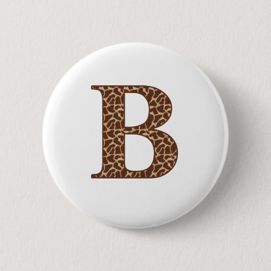 Badge Rond 5 Cm Giraffe A (Devant)