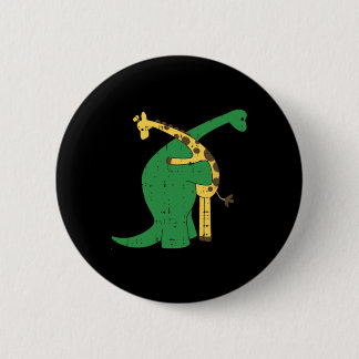 Badge Rond 5 Cm Giraffe Dinosaur Hug Love Dino Animaux Safari Hall