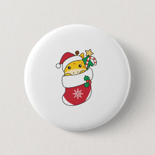 Badge Rond 5 Cm Giraffes Mignonnes Dans Le Choc De Noël Pour Gira