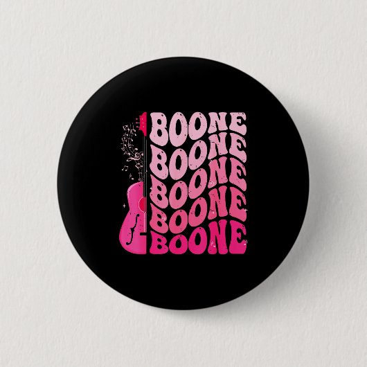 Badge Rond 5 Cm Girl Retro Boone Groovy Flower First Name D 80's (Devant)