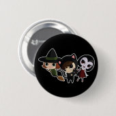 Badge Rond 5 Cm girls_dark (Devant & derrière)