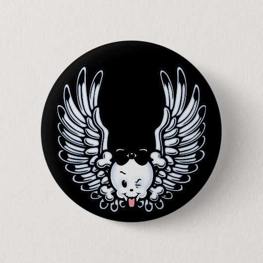 Badge Rond 5 Cm Girlwing (Devant)