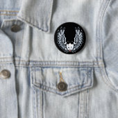 Badge Rond 5 Cm Girlwing (En situation)